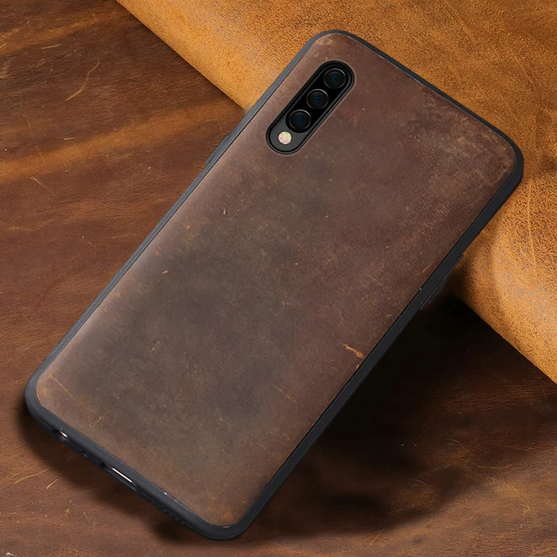 

Genuine leather Case For samsung a50 A70 a51 a71 Shockproof back covers For Galaxy note 10 plus a7 a8 2018 Full protection coque