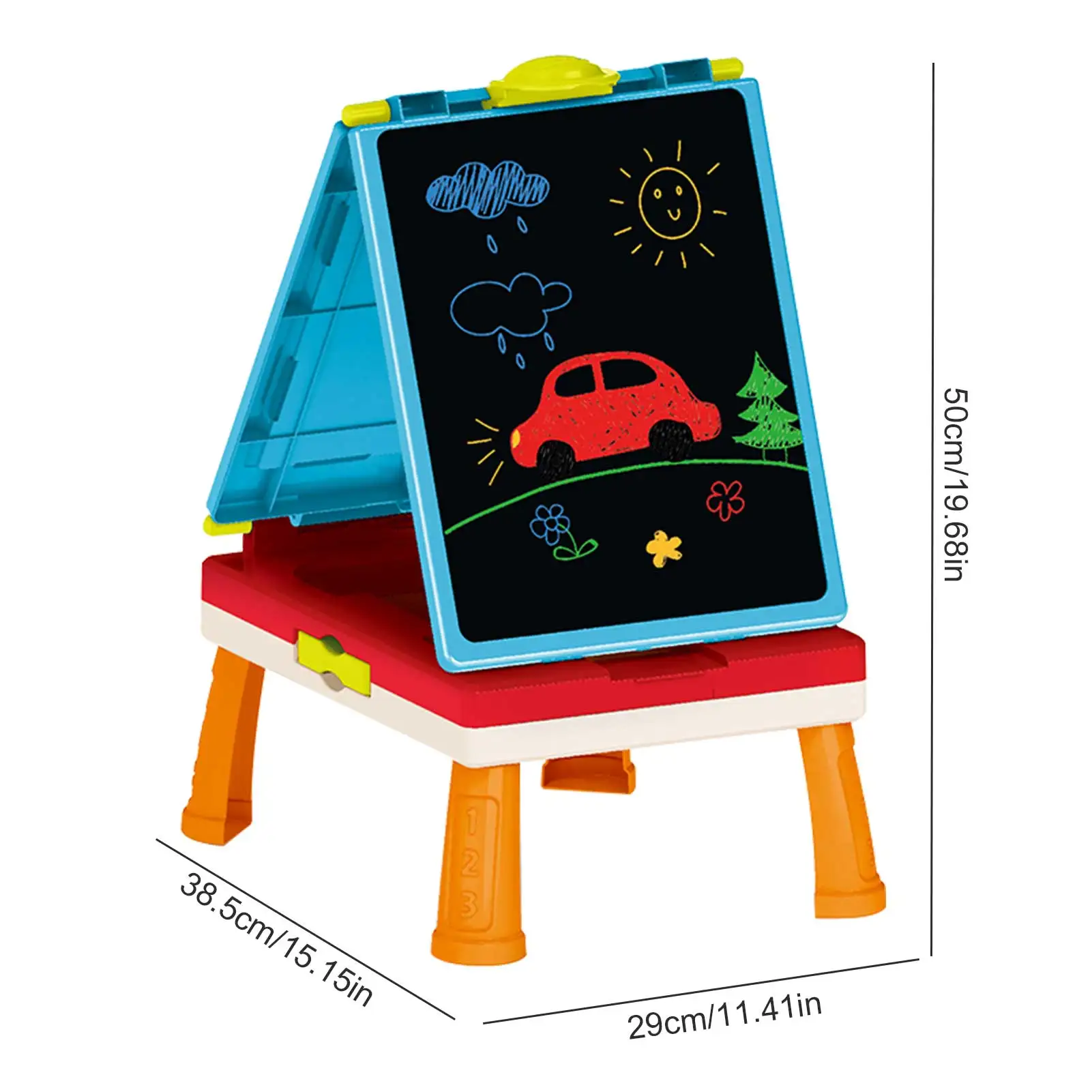 

Baby Drawing Board Foldable Kids Painting Blackboard Portable Drawing Small Table Children Education Sketchpad Toy Easy To Store