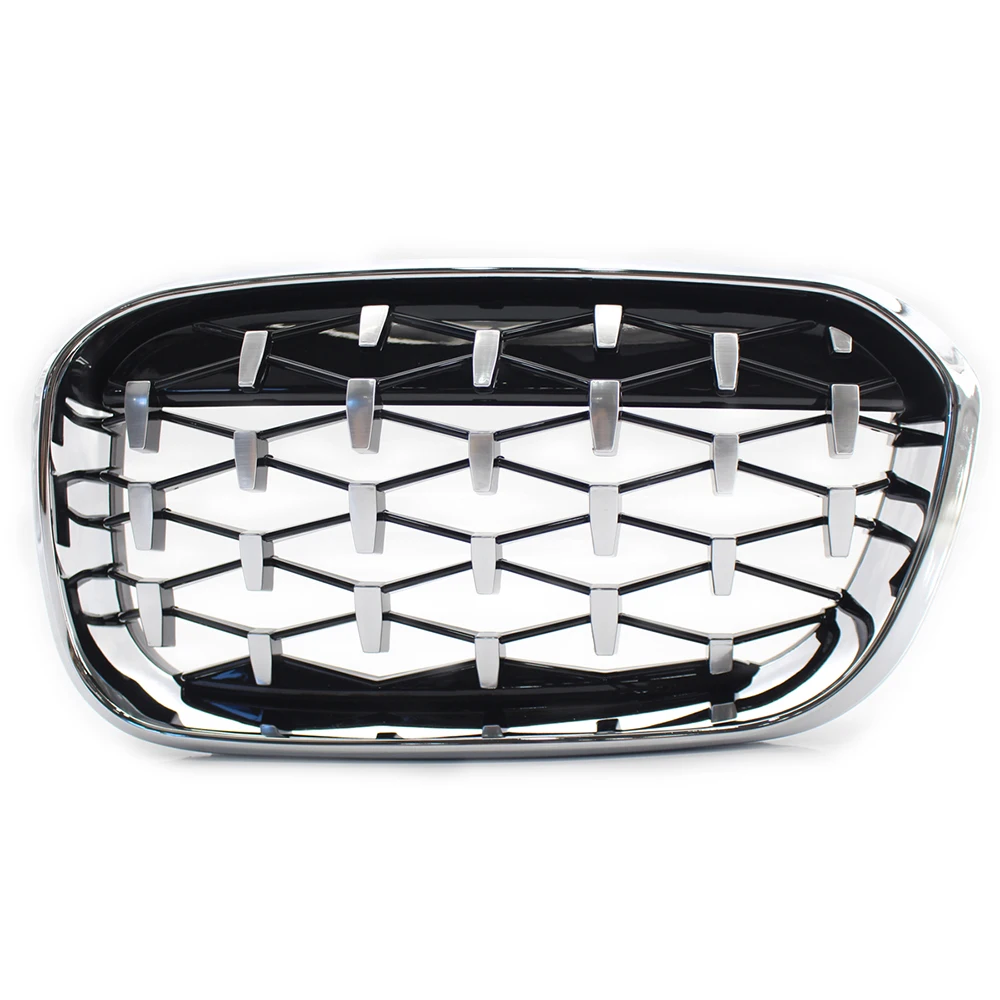 Пара Алмазный звездный стиль гриль Передняя ножная решетка бампер для BMW 1 серия