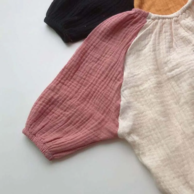 Ins/2019 г. осенний Модный комбинезон в корейском и японском стиле для маленьких