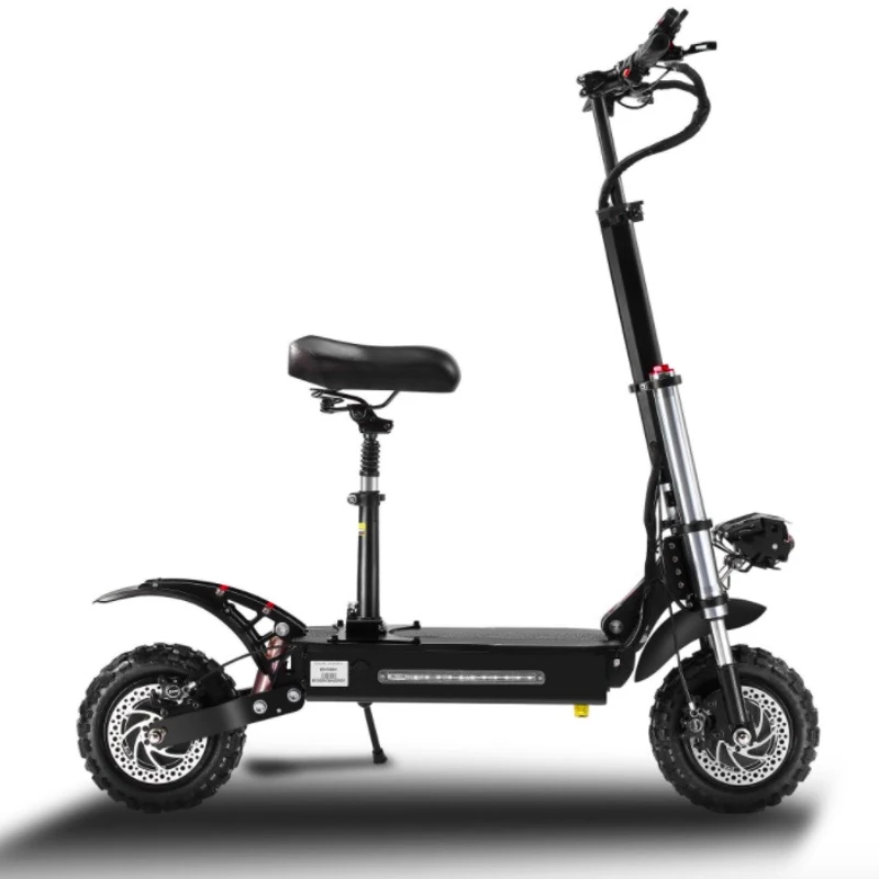Kaufen 60V 6000W Elektrische Roller 5600W 11 Inch Klapp High Speed Offroad Elektro-scooter Erwachsene Doppel Motor E Roller