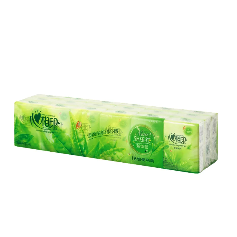 Сырая древесная целлюлоза носовой платок мини податливая 3 слоя детская