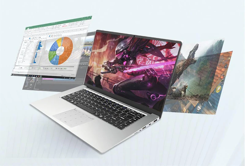 15,6 дюймовый игровой ноутбук с 8 Гб ОЗУ DDR4 1 ТБ 512G 256G 128G SSD rom Ноутбук компьютер Win10 Intel четырехъядерный ноутбук ультрабук