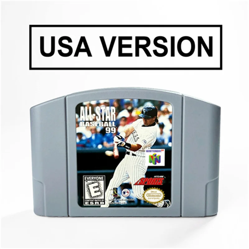 

All Star Baseball 2000 2001 99 For 64 Bit Video Game Cartridge USA Version NTSC Format