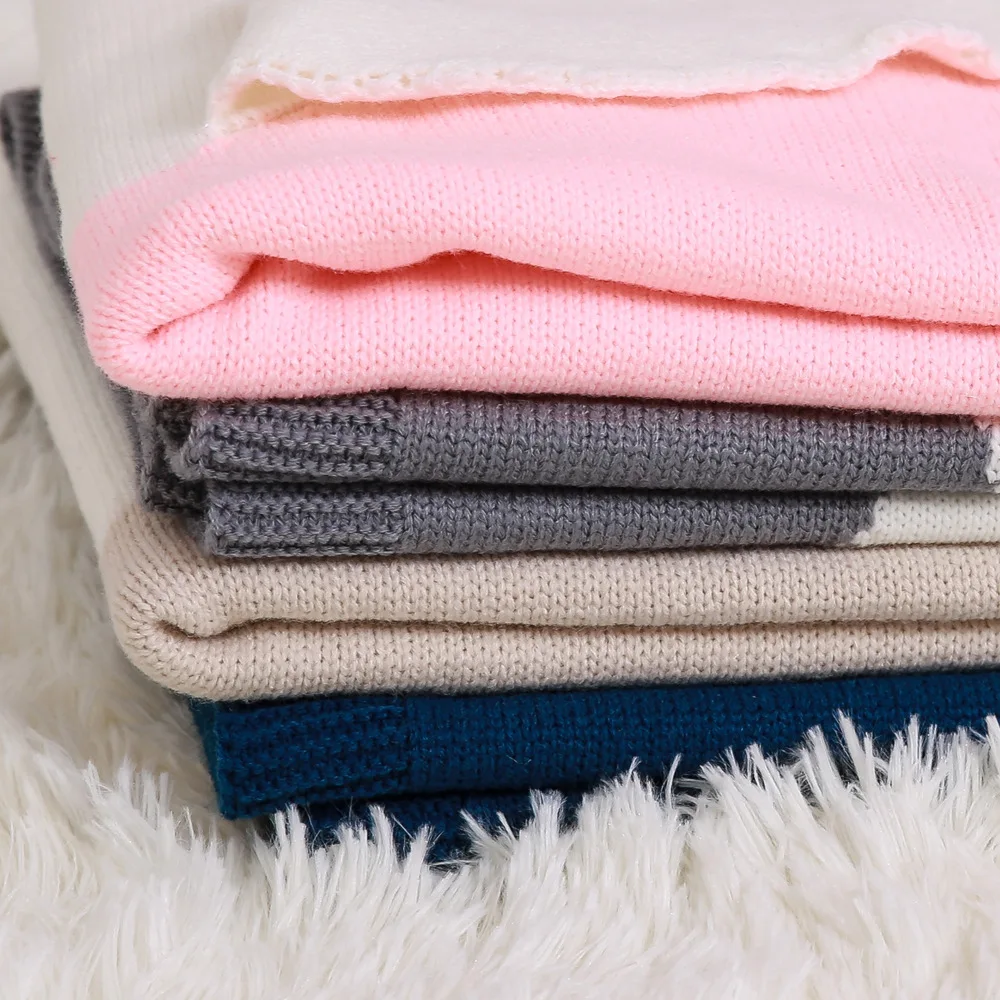 Herbabe Вязаное детское одеяло пеленка для новорожденных милый кролик младенец