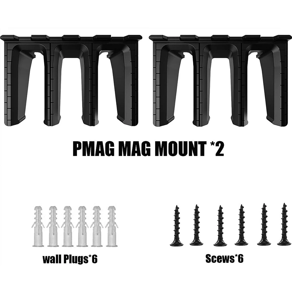 Стандартная настенная вешалка для журналов PMAG из АБС-пластика 2 шт. 3 магнитный