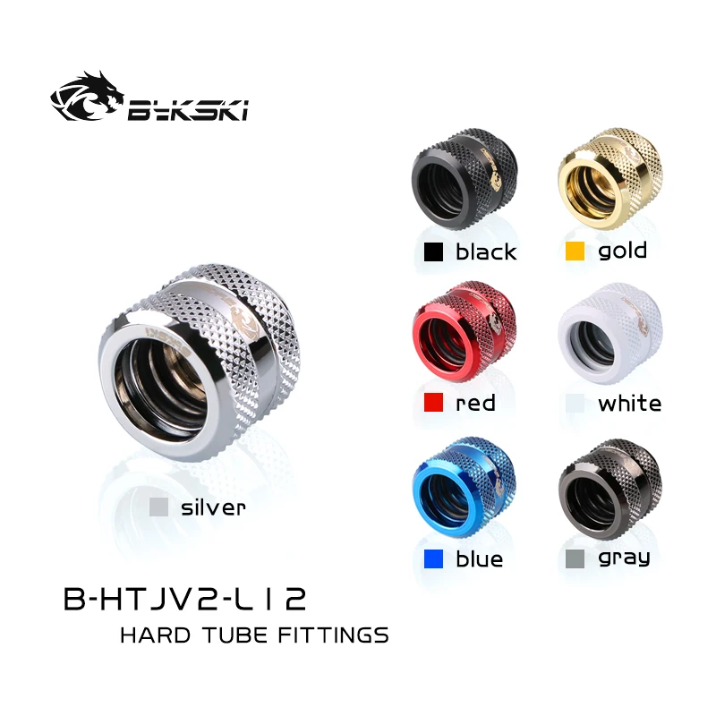 

Bykski B-HTJV2-L12 B-HTJV2-L14 B-HTJV2-L16 pc water cooling Hard tube fittings connector for OD12mm/14mm/16mm G1/4'' hard pipe