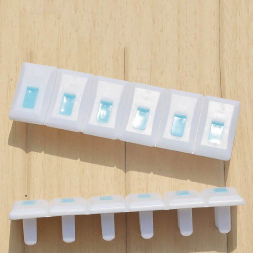 6 шт./компл. защитная крышка розетки с 3 отверстиями ABS Безопасная электрическая