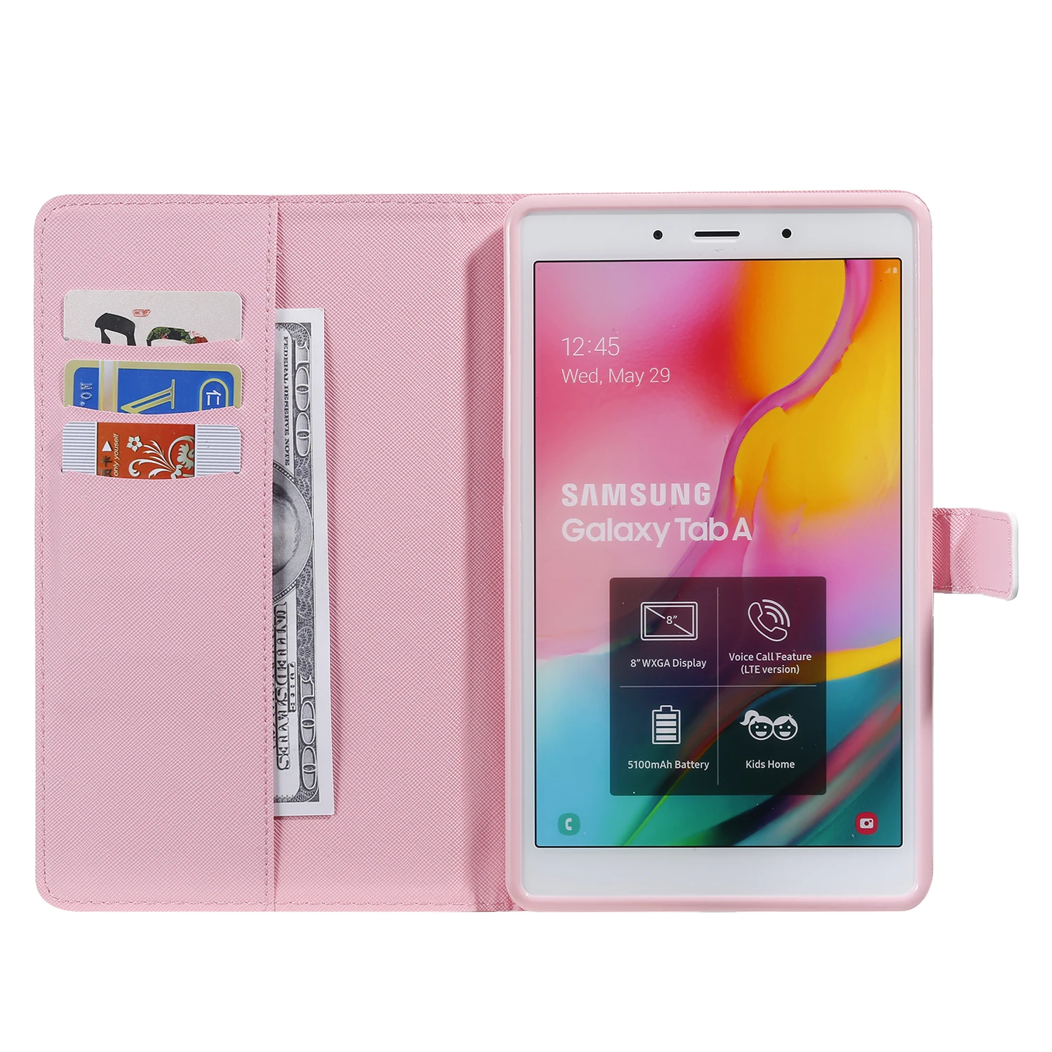 Чехол для Samsung Galaxy Tab A 8 0 чехол планшета дюймов с 3D розами SM-T290 T290 SM-T295 T295 подарок
