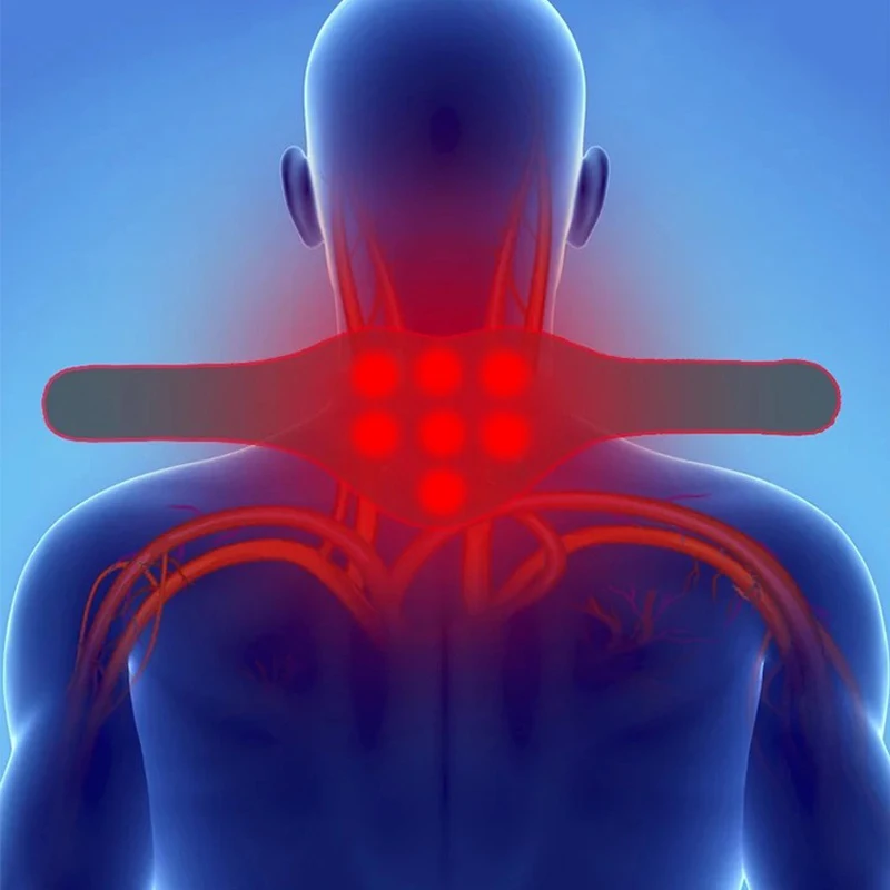 Магнитный турмалиновый пояс сзади Поясничный плечевой самонагревающийся