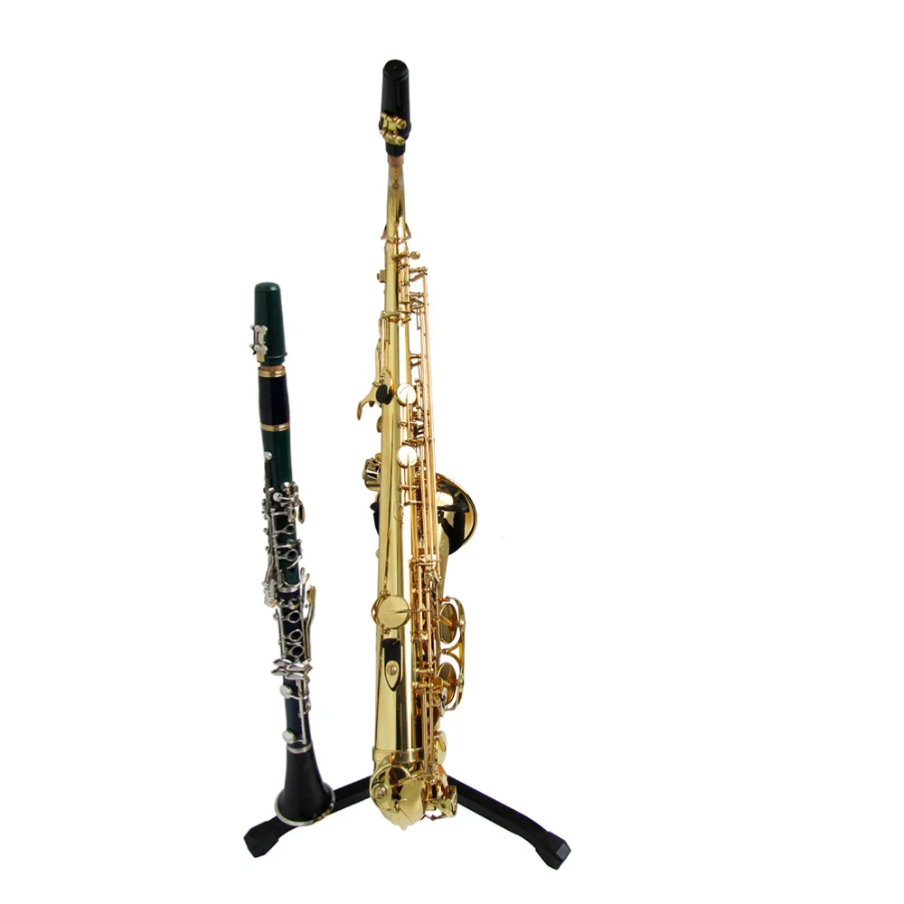 

Foldable Portable Alto Tenor Saxophone Stand Sax Tripod Holder Instrument Saxophone Accessories for Saxophone Clarinet Flute (Bl