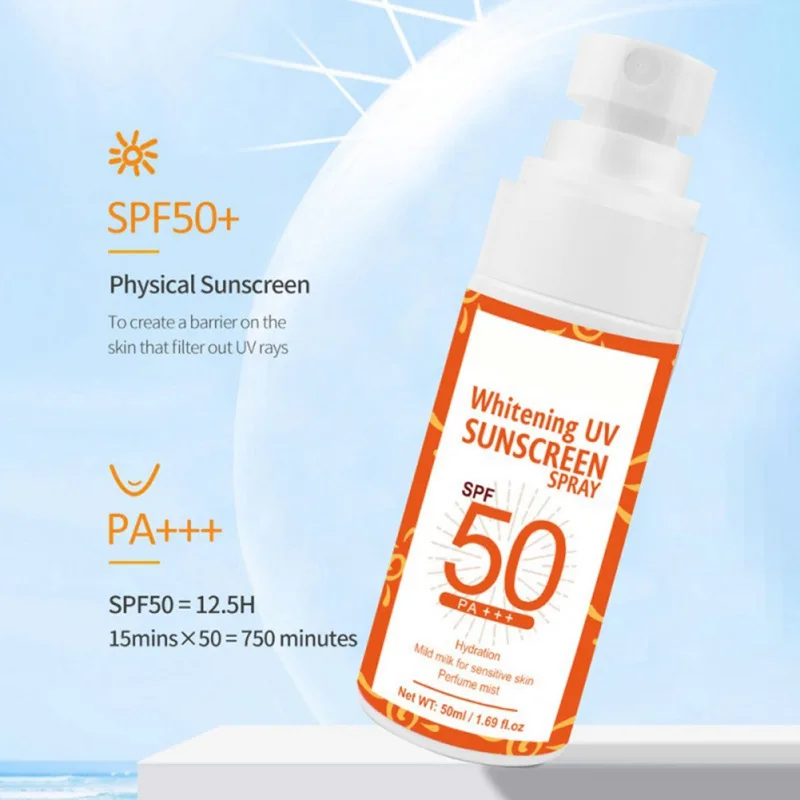 

SPF50 + Anti-UVA / UVB Rays Daily Sunscreen Emulsion Moisturizing Facial Isolation Sunscreen Comprehensive Protection Sunscreen