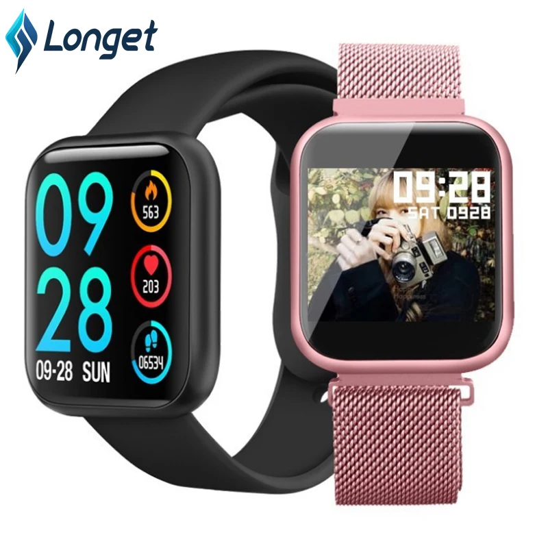 LONGET P80 Смарт часы для мужчин и женщин IP67 Водонепроницаемый Полный сенсорный экран