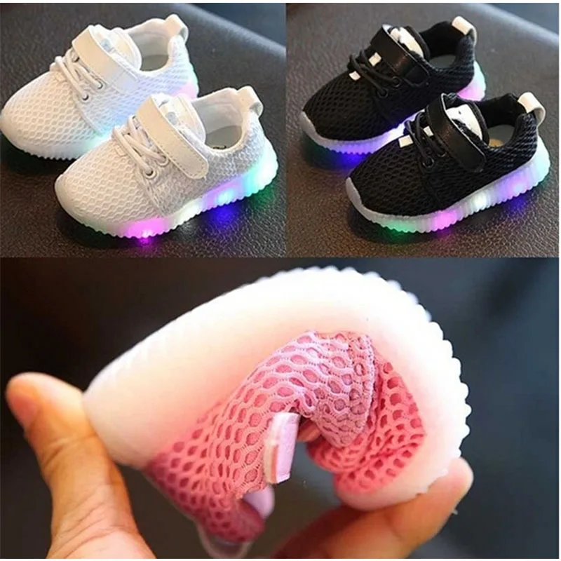 

LED Shoes Toddler Baby Boys Girls Kids Luminous Sneakers Light Up Shoes
