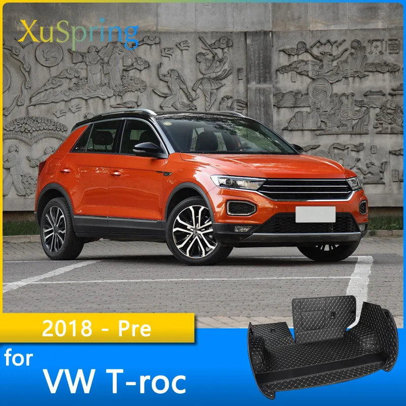 

Коврик для багажника автомобиля, подкладка для груза для VW T-Roc 2018 2019 2020 2021, прочная Задняя Крышка багажника, защитный Стайлинг