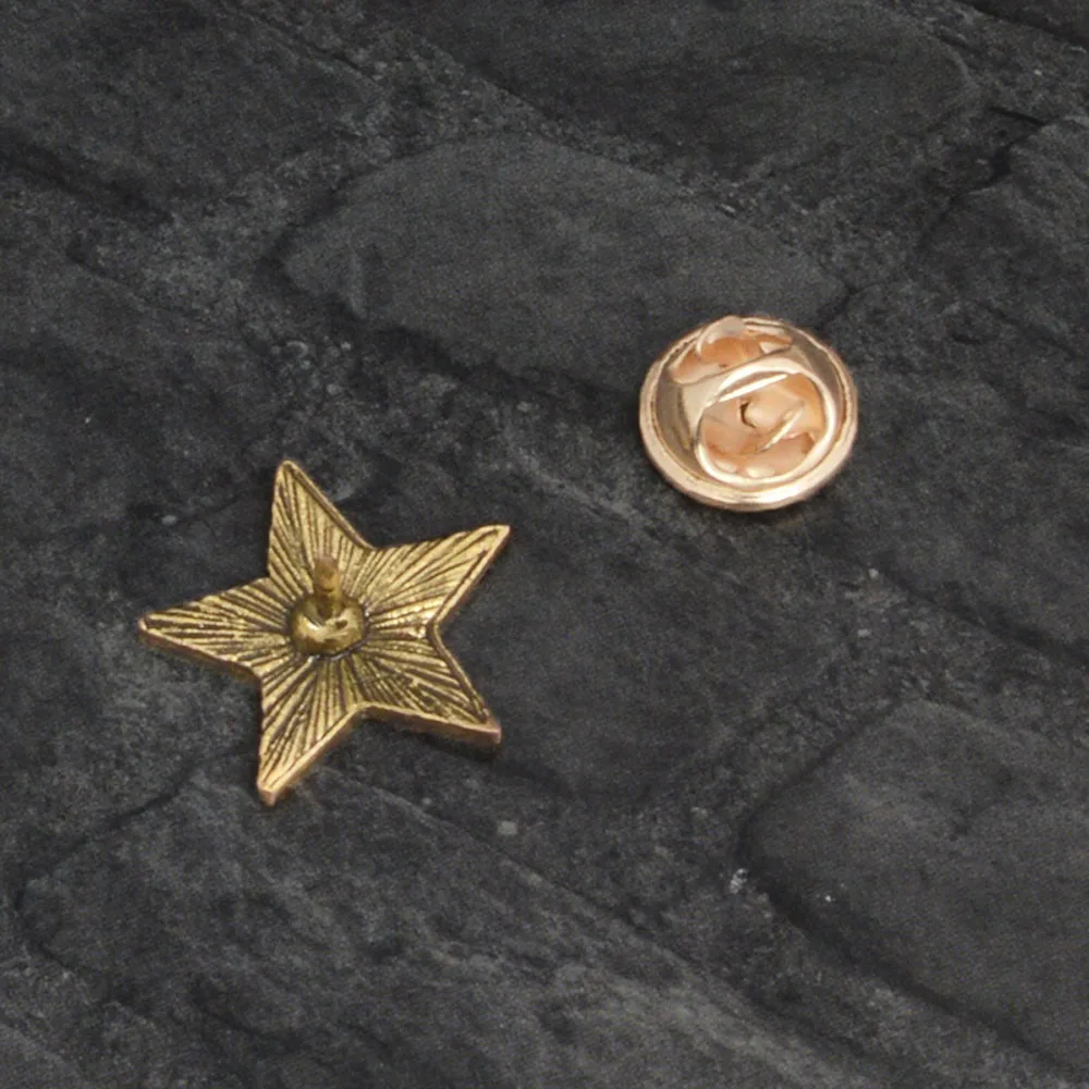 Эмалированная булавка в стиле ретро с символами СССР красная звезда серп молот