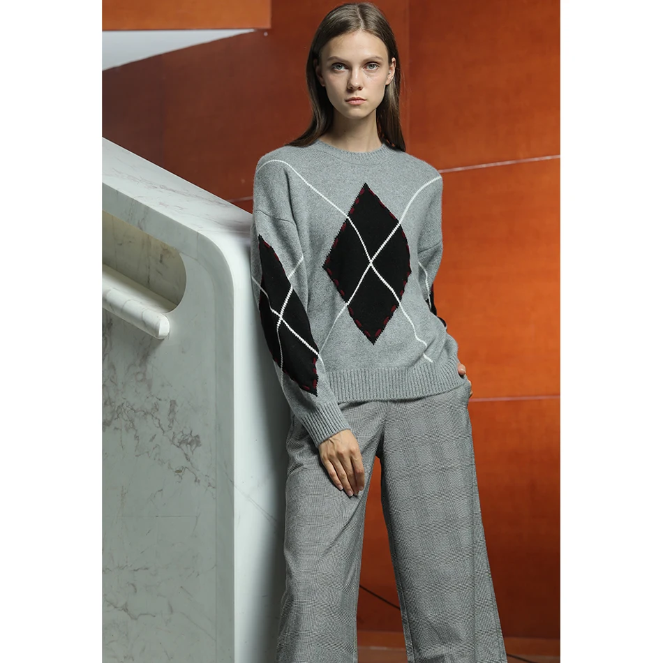 RONGFANGZI Inner Mongolian Cashmere Sweater Women Pullover Round Neck Dropped Shoulders Winter Thick 12 Gauge Knit in SlavaStore