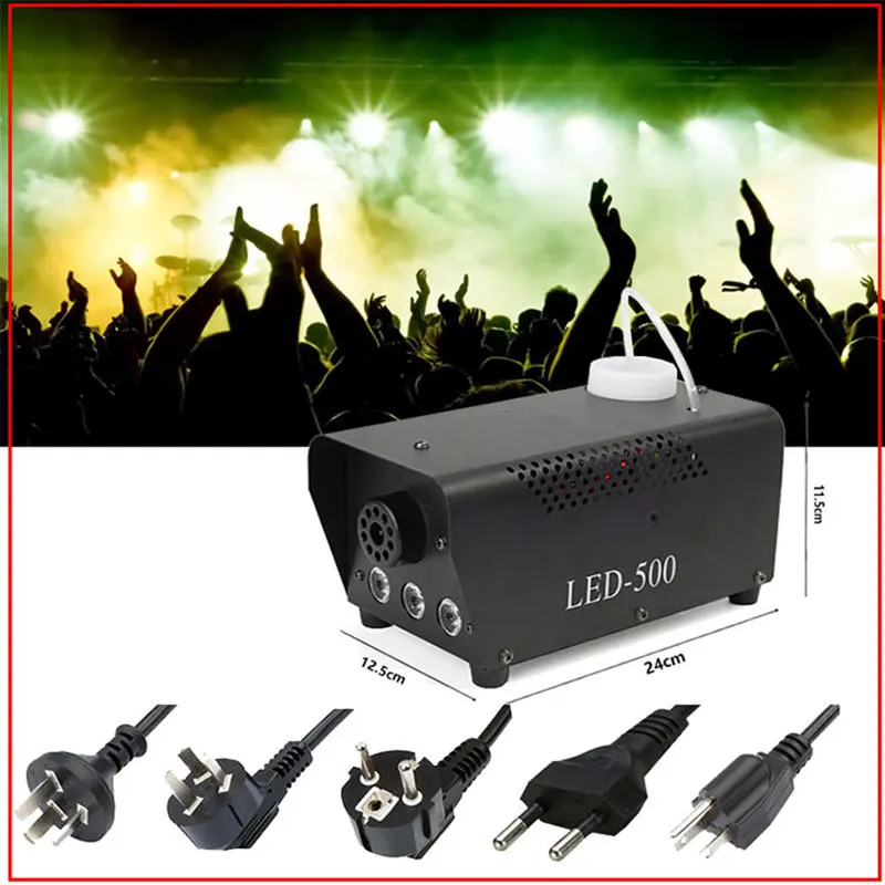 

Snelle Verzending Disco Kleurrijke Rook Machine Mini Led Remote Fogger Ejector Dj Kerst Party Stage Light Fog Machine
