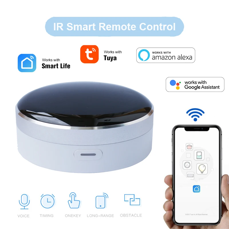 

NEW2022 Tuya Smart Home Intelligent Room Wifi Universal IR Remote Control Supports Siri,Alexa, Google Home
