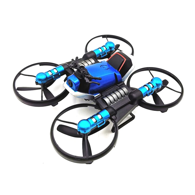 2.4G Deformation Motorcycle Folding Quadcopter Drone Double Mode 2 in 1 Toy EM88
