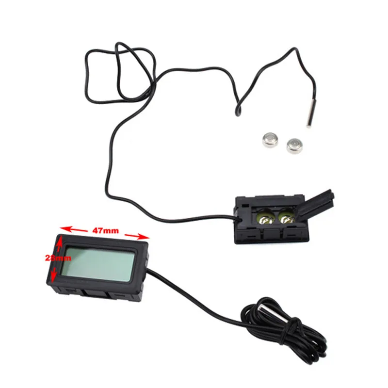 2 шт./лот цифровой ЖК Зонд термометр для холодильника морозильника термограф