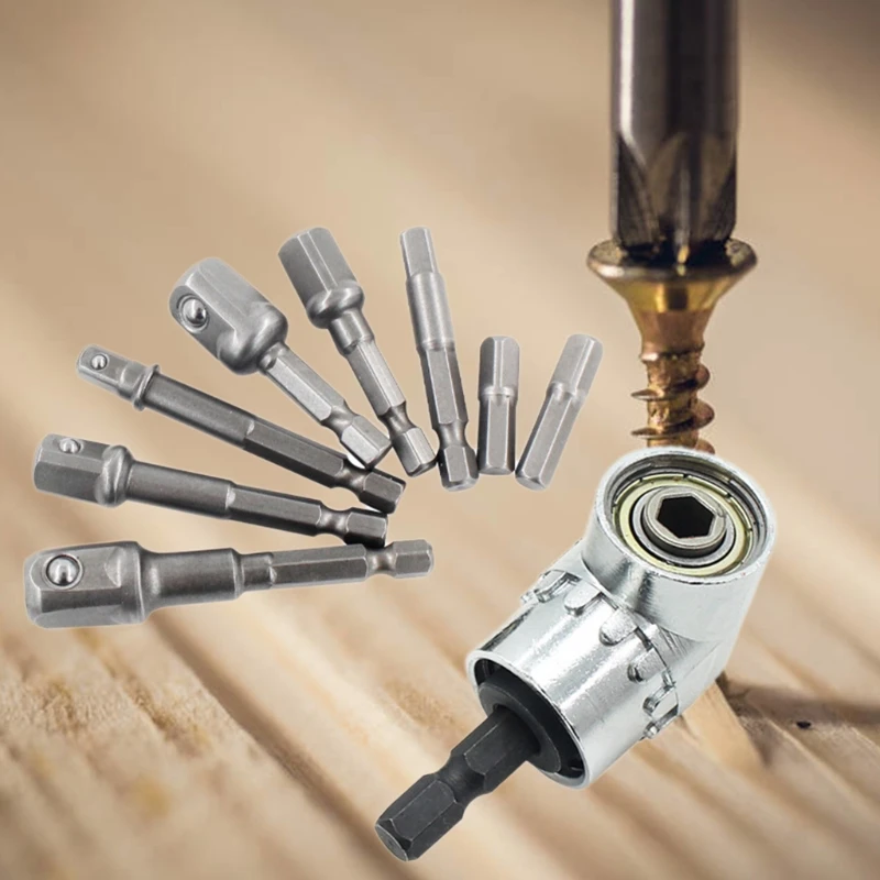 

90 degree right angle drill bit elbow socket extension hexagonal bead socket extension set