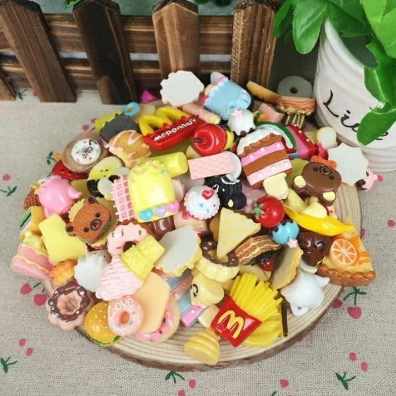 Смешанный кремовый телефон DIY аксессуар полимерная для торта/мороженого/Лаки мешок/Еда Серии DIY ремесла детские игрушки подарки случайные украшения