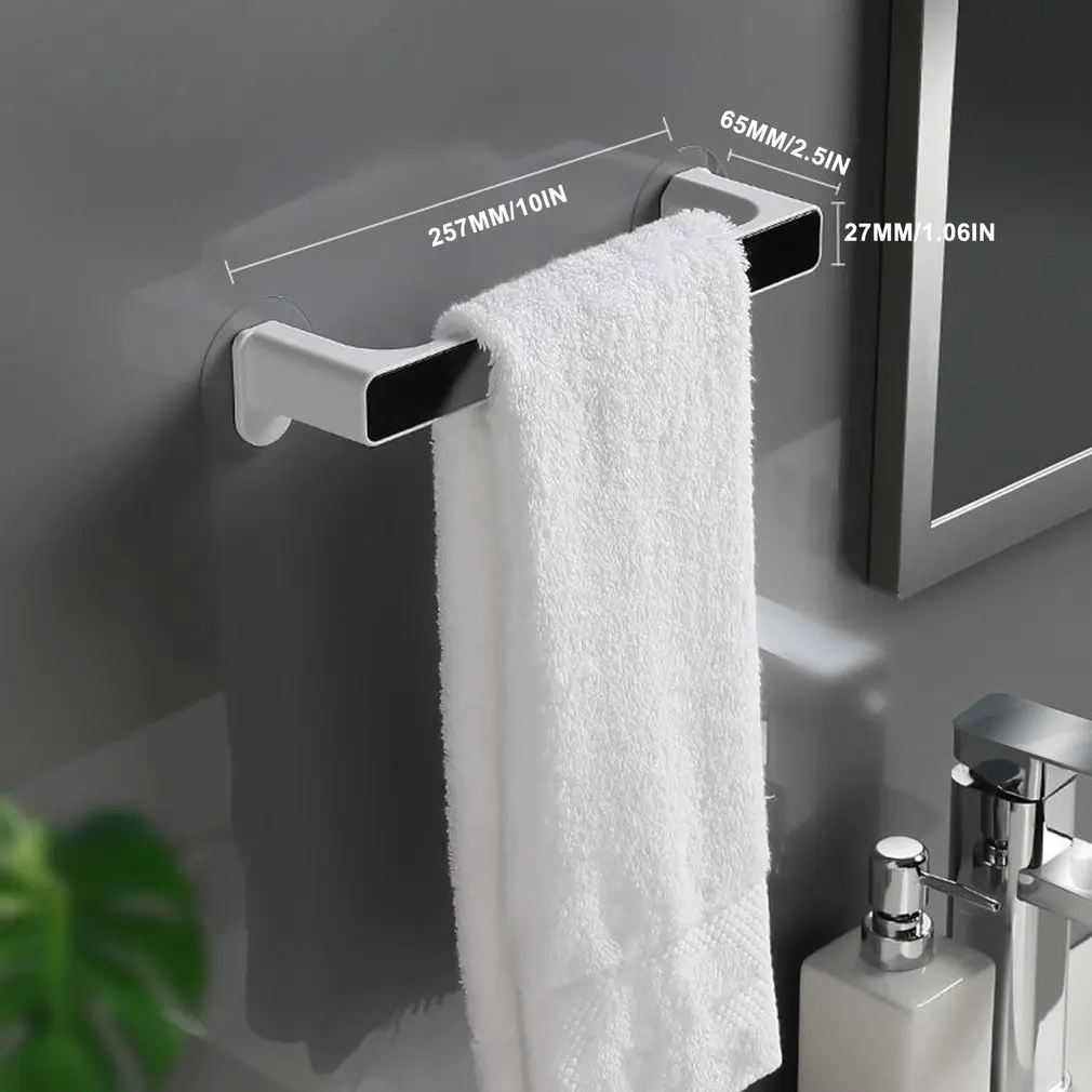 

Bathroom Towel Storage Rack Toilet Perforated Towel Towel Storage Rack Wall-Mounted Bathroom Hook Kitchen Hanging Gadgets