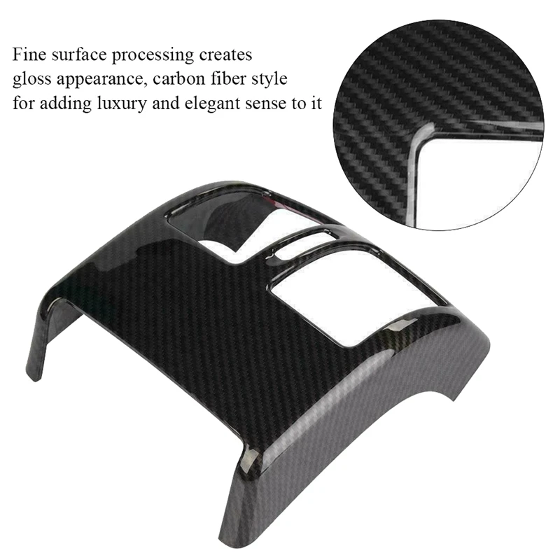 Вентилятор заднего кондиционера из углеродного волокна Накладка для Mercedes Benz C Class