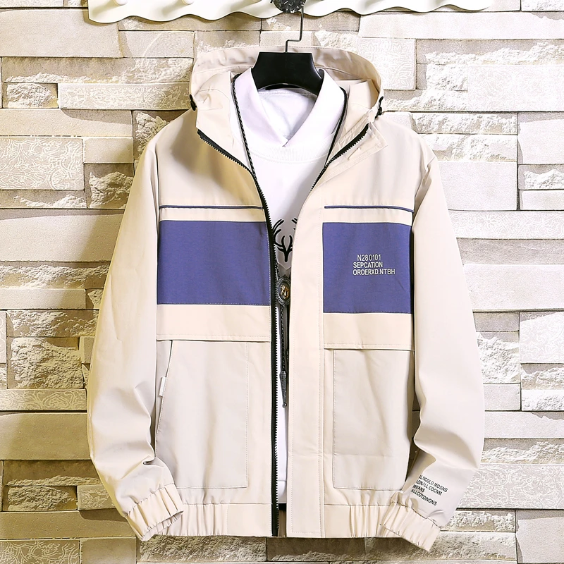 Куртка мужская зимняя с капюшоном модный Бомбер большими боковыми карманами