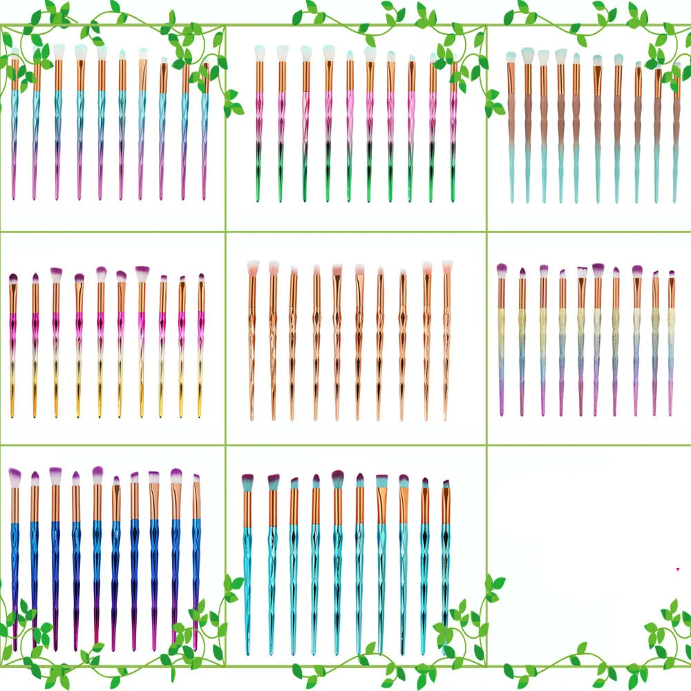 Горячие Продажа Новые 7/10 шт. кистей для макияжа высокого качества набор с