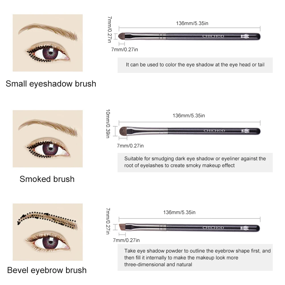 

9pcs Makeup Brushes Set Eyebrow Eyeshadow Blending Concealer Brush Women's Makeup Tool Makeup Brush Set