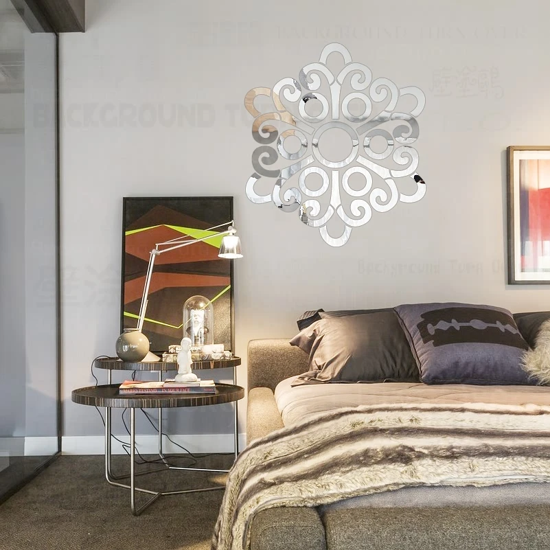 Зеркальный настенный стикер s для домашнего декора детские комнаты спальни