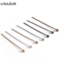100pcs 14 18 20 25 30 40 50mm metal ball head pins for diy jewelry making headpins needles for earrings diy accessories