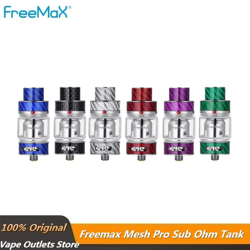 Оригинальный Freemax Vape Mesh Pro Tank 6 мл распылитель Sub ohm углеродное волокно сетка