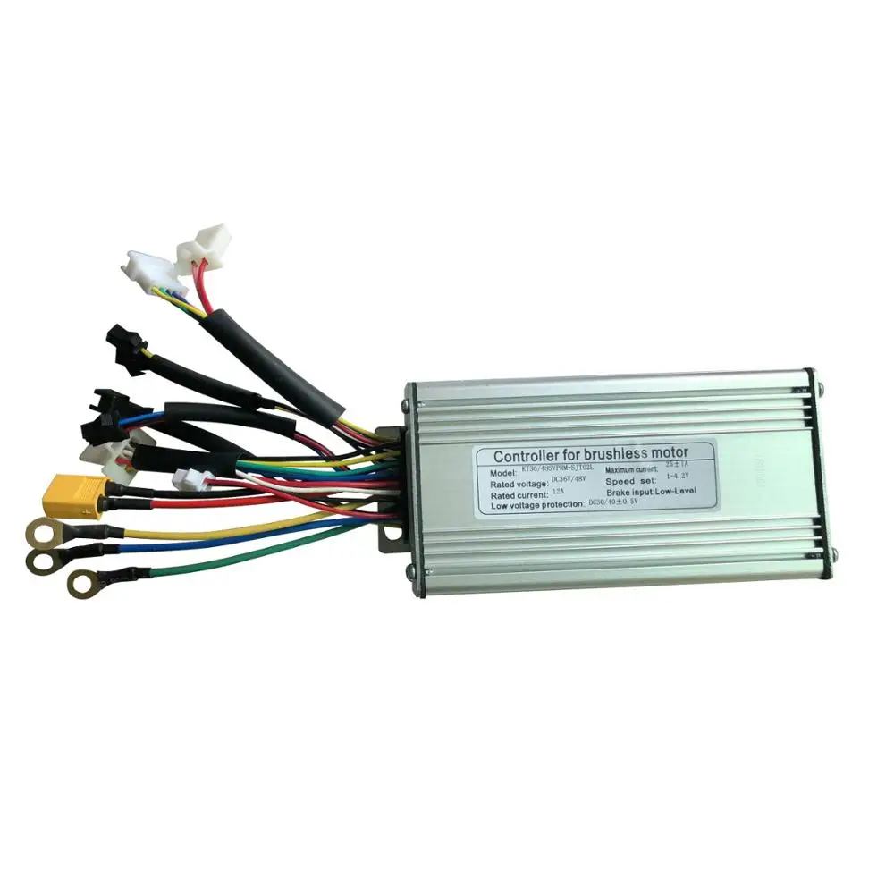 9 Mosfet контроллер KT подходит для 36/48V 250/350/500W электрический велосипед с бесщеточным двигателем постоянного тока мотор для центрального движения Синусоидальная волна для е-байка программист