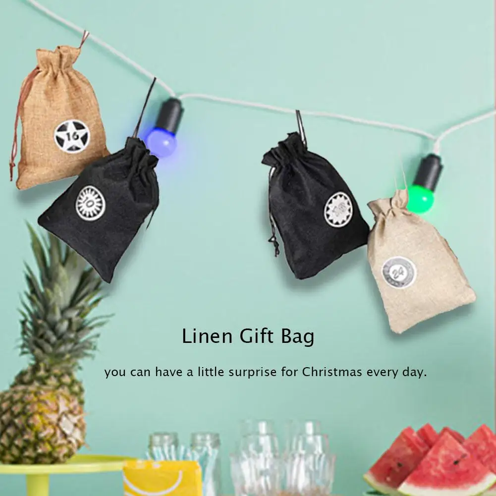 1 24 приход украшение для календаря Рождественский подарок сумки календарь