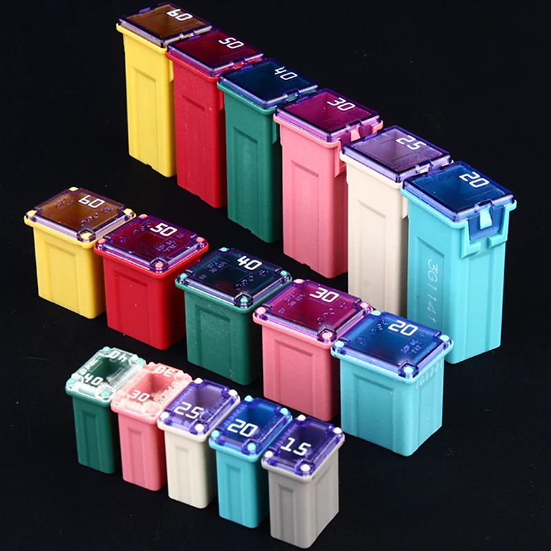 

PEC car fuse 5pcs 15-60A 27mm 16mm mini fuse aquar fuse kit