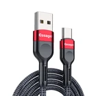 Essager кабель USB Type C кабель для быстрой зарядки и передачи данных Шнур Зарядное устройство Usb кабель C для Samsung Xiaomi Мобильный телефон Android зарядное устройство USB