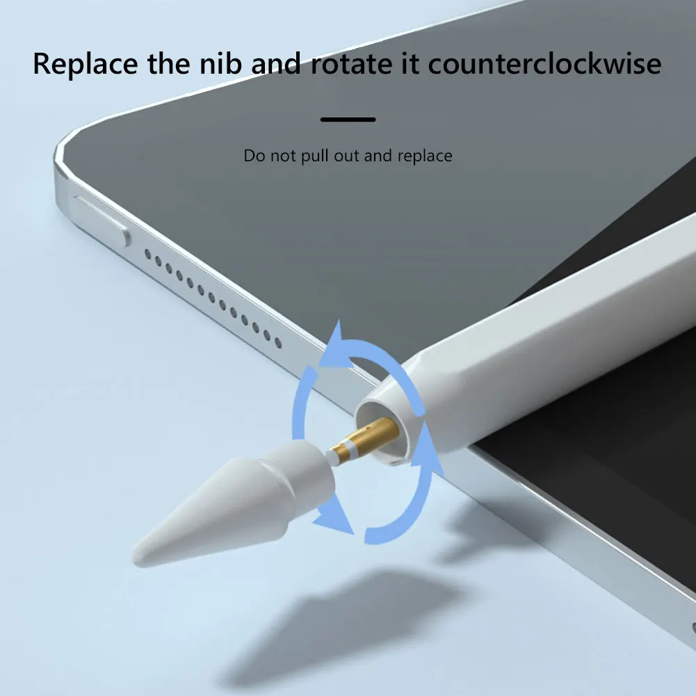 

Generation Stylus Replacement Pen Tip Stylus Pen Tips Replacement for Apple Pencil 1 2 Pencil Tip Nib Spare Replace