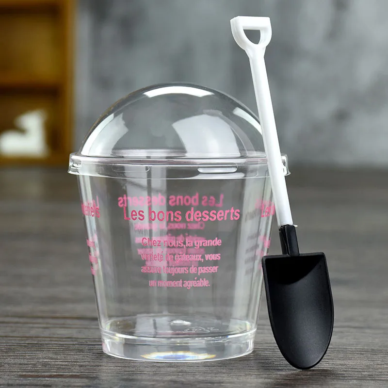 Одноразовые для Мусса Тирамису десертные чашки выпечки с крышкой одноразовые и