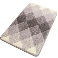gradient flocking non slip bathroom rug mat shag microfiber shower bath rug absorbent bath mats for bathroom machine washable