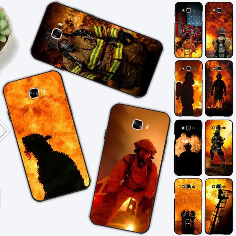 

Firefighter Fire Fireman Phone Case for Samsung J 2 3 4 5 6 7 8 prime plus 2018 2017 2016 core