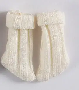 beige 1 пара, мода 1/6, кукольные носки для OB11 obitsu 11 Holala Blyth Doll, короткие носки для куклы, аксессуары для обуви - Цвет: beige