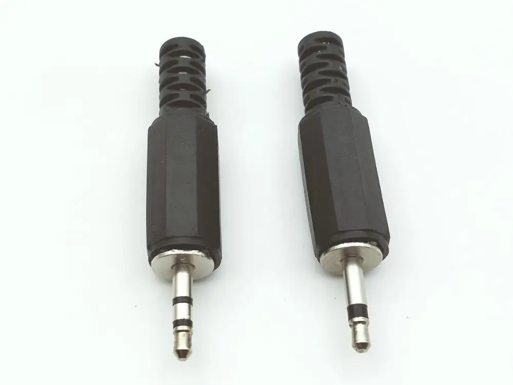 

100pcs Audio Male 2.5mm Plug Jack Soldering connector adapter New