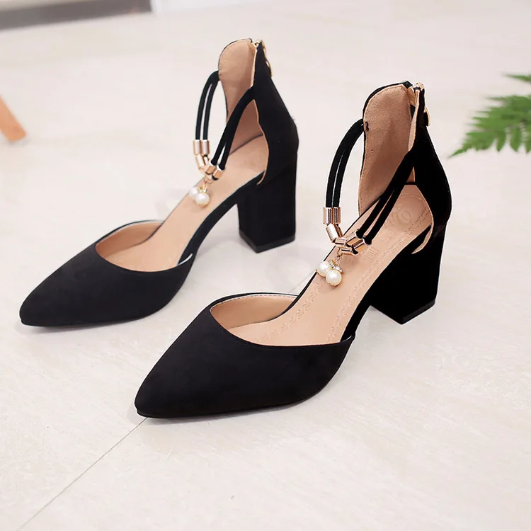 Туфли-лодочки женские на высоком каблуке заостренный носок Классическая