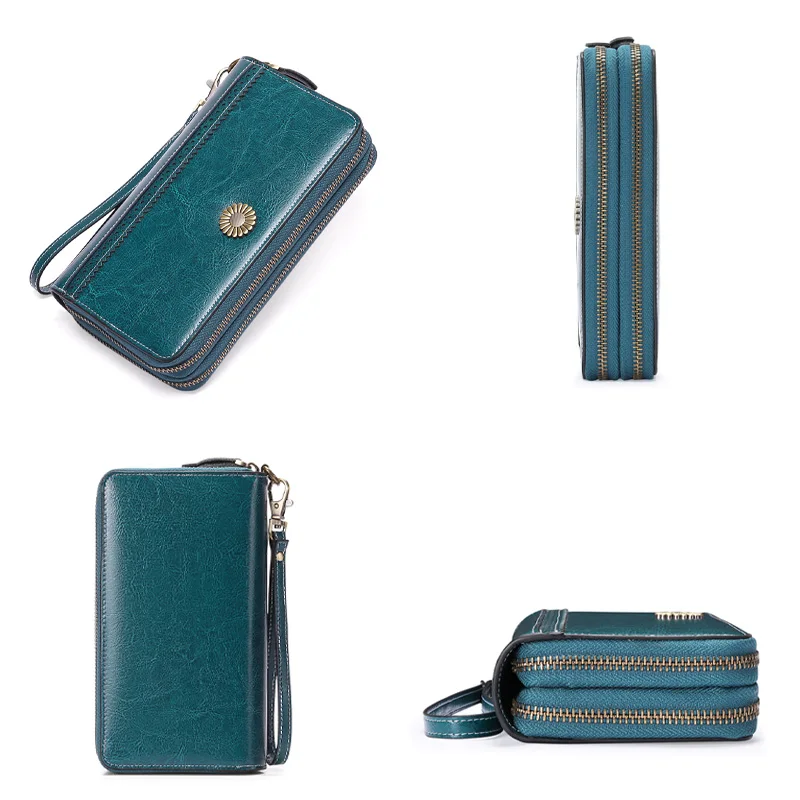 Новинка 2022 роскошные модные кожаные кошельки Zency для женщин кошелек с