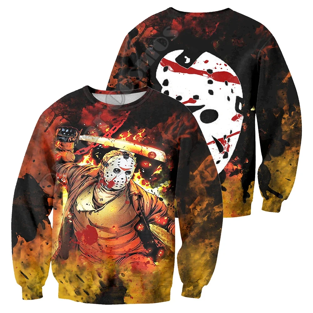 

Women for men 3D Printed Halloween All Saints' Day Cosplay Unisex Harajuku Streetwear Horror Art Funny Hoodies Sweatshirt Jacket