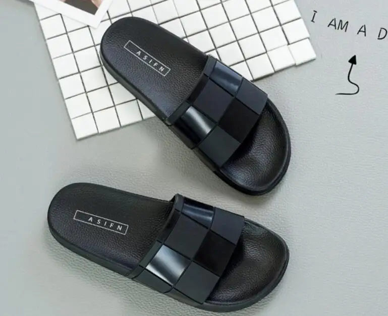 Мужские шлепанцы Летние пляжные мужские Женские нескользящие Вьетнамки Уличные