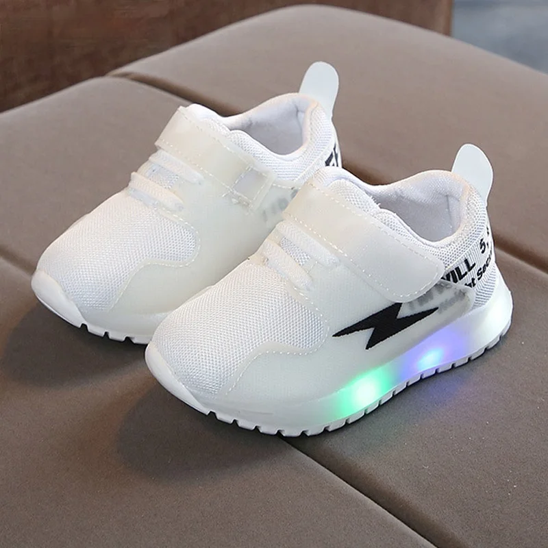 

Кроссовки Детские светящиеся со светодиодной подсветкой, повседневная обувь для начинающих ходить детей, с подсветкой